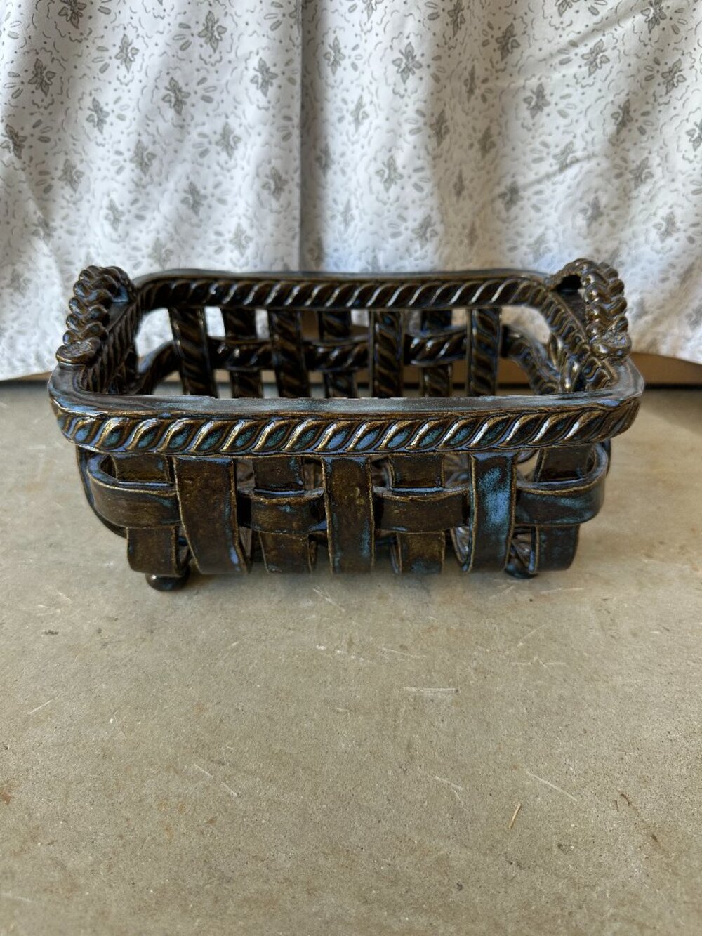Ceramic Woven Basket Handmade